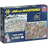 Jan van Haasteren - Gib Uns den Raum & Wie im Film, 2x1000 Teile, Puzzle für Erwachsene, Puzzle Erwachsene