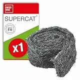 SWISSINNO Rollen Mäuse Stahlwolle - Nagetier, Schädlings und Insektenschutz-Stahlwolle - 100% undurchdringliche Barriere für Mäuse, Ratten, Käfer, Vögel und Schnecken geeignet - 1 X 50 cm lang