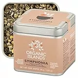 Organic Islands Kräuterteeblätter - Symphonia zuckerfreier entkoffeinierter Tee - Natürliche Mischung aus Kamillenblüten, Centella-Blättern und -Blüten und mehr aus Naxos, Griechenland 30g