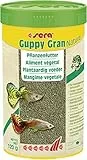 Guppy Granules 250 ml |hauptfutter für guppys | mit ballaststoff- und carotinoidreichen inhaltsstoffen | gegen mangelerscheinungen