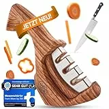 Diamant Messerschärfer Profi [3-in-1] – Testsieger Messerschleifer | manuell Messer schärfen & schleifen | Knife Sharpener mit 3 Stufen System (Diamant, Stahl, Keramik) – Das Original From Mom by FM