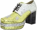 Pleaser Glamrock-02, Herren SchnürHalbschuhe, Silber (silver-gold), 43.5