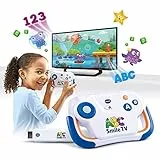 VTech ABC Smile TV – Kabellose Lernkonsole mit HDMI-Stick für den Fernseher mit 15 Spiel-Level für stundenlangen Lernspaß – Für 3-7 Jahre - Deutsch