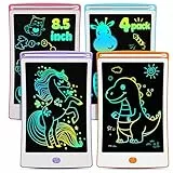 Magic Jimmy 4er Pack LCD Schreibtablett, 8,5 Zoll Bunte Zeichentafel für Kinder, Spielzeug Geburtstagsgeschenk für 3-6 Jahre alte Mädchen Jungen