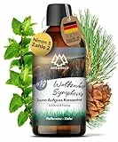 NORDHOLZ® Saunaaufguss [54 Sorten 15ml, 100ml, 250ml] - Sauna Aufgussmittel für intensive & erholsame - Sauna Zubehör (#19 Waldzauber Symphonie, 100ml)