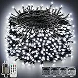 LaiTeny Lichterkette Weihnachtsbaum Innen Außen Strombetrieben - 50M 500LED 8 Modi Dimmbar Wasserdicht Weihnachtsdeko Aussen Lichterketten mit Fernbedienung Timer für Balkon, Garten, Hochzeit, Party