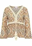 IZIA Damen Tunika Langarm, Orange Gold, S