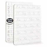 Scribbledo Trocken abwischbare Handschriftübung für Kinder, 22,9 x 30,5 cm, Alphabet-Tafel, Whiteboard, Buchstabenverfolgung für Kinder im Alter von 3–5 Jahren, zum Schreiben und Abwischen,