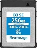 Nextorage CFexpress 4.0 Typ B Karte 256GB, japanische speicherkarte datenspeicher CF Express Type B, Kamera Zubehör für Sony/Nikon/Canon/Panasonic/Fujifilm, B3SE NX-B3SE256G