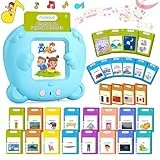 AHJ Sprechende Lernkarten Französisch, Lernkarten Französisch 255 Blätter 510 Wörter, Flash Karten Französisch, Interaktives Sprachspiele Französisch für Kinder ab 2-6 Jahr -Blau
