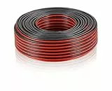 MANAX® Lautsprecherkabel CCA 2x1,5mm² rot/schwarz 25 m Ring