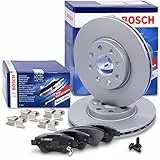 Bosch Bremsenset Vorderachse inkl. Bremsscheiben Vorne Ø 257,4 mm Belüftet und Bremsbeläge Vorne, Passend für OPEL ADAM (M13), CORSA D (S07), CORSA D Kasten/Schrägheck (S07)