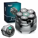 Glatzen Rasierer Herren, kensen Kopfrasierer Glatze Wasserdicht Kopf Rasierer Herren Wiederaufladbar Typ-c Head Shaver Men Magnetische Leicht zu Reinigen Akkulaufzeit 160 Mins