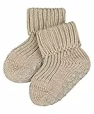 FALKE Unisex Baby Stoppersocken Catspads Cotton B Hp Baumwolle rutschhemmende Noppen 1 Paar, Beige Sand Melange 4650, 80-92