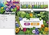Milula Studios Einpflanzbarer Kalender 2026 – Pflanzkalender & Saatgut Kalender 2026 mit Minimalistn & Samen für Kräuter, Gemüse, Obst & Blumen – Nachhaltig & Adventskalender (Pflanzkalender, A4)