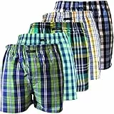 City Life 5er Pack desortierte Webboxer Boxershorts Boxer Shorts Herren SPARPACK S - XXL, Farbe:Design 1, Grösse:L