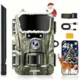 iZEEKER 2 in 1 Cloud 4G & Standard Wildkamera, 2K HD 48MP Wildkamera mit Bewegungsmelder Nachtsicht App-Steuerung Time Lapse Loop Aufnahme Kein WLAN IP66 Wasserdicht mit SIM-Karte für Wildtiere