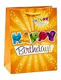 TSI Geschenktüten HAPPY BIRTHDAY, Größe: Mittel (HxBxT 23 x 18 x 10 cm), 3er Packung, Art. Nr. 84014-1