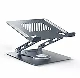 jumper Tragbarer Tablet-Ständer, um 360° drehbar, verstellbar, Tablet-PC-Metallhalterung, mechanischer Soundeffekt, Hohle Wärmeableitung, für Handys und Tablets mit Einer Größe von 10,2-32,8 cm
