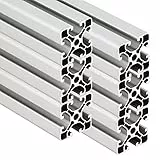 SCHMIDT systemprofile 6 Stab je 2000mm Aluminium Profil 40x40mm Nut 8 Strebenprofil eloxiert 4040 Aluprofil Konstruktionsprofil 2m - Gesamt 12m