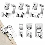 6 Stücke Nähfüße Edelstahl Nähfuß Set - 6 Größen Saum Presserfoot Für Brother Singer, W6, Elina, Janome - Silber Nähmaschinenfüße