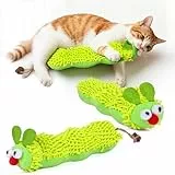 OSDUE 2 Stück Katzenminze Spielzeug, Interaktives Spielzeug für Katzen, Katzenspielzeugs Selbstbeschäftigung, Weiches Katzenkissen, für Katzenzahnhygiene & Aktivität