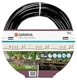 Gardena ober- und unterirdisches Tropfrohr: zur Verwendung für Büsche und Hecken, 50 m Länge, passend für Micro-Drip-System (13504-20)