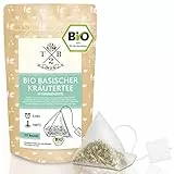 Basischer Kräutertee im Pyramiden Teebeutel – Bio-Qualität – zur basischen Ernährung mit Brennnessel, 20 Beutel – Tea2Be by Sarenius