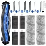 Fishoney 15 Stück Zubehör für Ecovacs Deebot X11 OmniCyclone/ X11 Pro Omni/ X9 Pro Omni Staubsauger, Ersatzteile 1 Hauptbürste 2 Wischrolle 6 Seitenbürsten 4 HEPA-Filter 1 Bürste & Schraubendreher