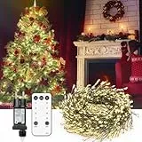 Diealles Shine Lichterkette Innen, 5M 300LED Lichterkette Innen mit Stecker, Warm Lichterkette mit Fernbedienung Timer, Lichterkette mit Schalter für Weihnachten Garten Balkon