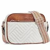 BOSTANTEN Handytasche zum Umhängen Damen,Handy Umhängetasche Leder,Crossbody bag mit verstellbarem Breiter Gurt, gesteppte Handtasche Damen klein