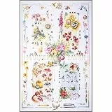 Lanarte Kreuzstich Stickpackungen Gezählter Kreuzstichbilder Set 4 JAHRESZEITEN Wanddekoration Handarbeit Set für Erwachsene 62 x 88 cm DIY Deko Bastelset Handwerker Kreative Geschenkset
