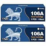ColorKing 106A W1106A Toner Kompatible für HP 106 A W1106A Tonerkartuschen für HP 107w 107a 107r Toner MFP 135a 135w 135r Laser MFP 135wg 137fwg 137fnw (2 Schwarz mit Chip)