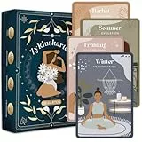 LEBENSKOMPASS 60 Zykluskarten - Achtsamkeit & Selbstliebe: Übungen und Affirmationen für den weiblichen Zyklus, inklusive Wissens-Booklet -