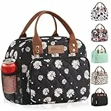 HOMESPON Isolierte Lunchtasche für Frauen Männer Damen Arbeit Erwachsene Cool Tote Box Container mit Seitentaschen