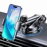 Mohard Handyhalterung Auto, [Stabil & Langlebig] Handy Halterung Auto, Starke Saugnapfhalterung, 360° Drehbares, Schnelle EIN Druck Freigabe, Handyhalter Auto für 4-7' Handys, Lautsprecher-Halterungen