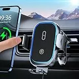 Mohard 15W Handyhalterung Auto mit Ladefunktion, [Automatische Klemmung] Induktive Ladestation Auto, Dual-Coil Wireless Charger Auto Wohnmobilelektronik Kompatibel mit iPhone 17/16/15/14, Galaxy usw