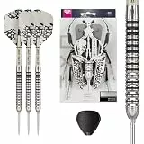 Target Darts EXO Edition 90% Tungsten Steel Tip Darts Set - 23g Barrel SP01 - Steel Point Dart Sets, Swiss Point Darts mit Pro Grip Schäften und No.6 Flights, SP Tool Included