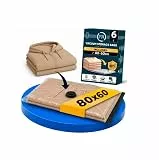 FiRiO® Vakuumbeutel für Kleidung I 6 STÜCK I Größe L: 80x60cm I Vacuum Bags for Clothing I Staubsauger Vakuumierbeutel für Kleidung I Vakuumsäcke für Aufbewahrung I Vakuum-Platzsparer Kleiderbeutel