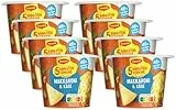 Maggi 5 Minuten Terrine Makkaroni und Käse, leckeres Fertiggericht, Instant-Nudeln in cremiger Käsesauce, 8er Pack (8 x 63g)