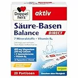 Doppelherz Säure-Basen Balance DIRECT - mit 7 Mineralstoffen und Vitamin B6-20 Portionen Micro-Pellets mit Orangen-Zitronen-Geschmack