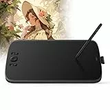 ugee M808 10x6,25 Zoll großes Grafiktablett für PC,Zeichentablett mit 8 Shortcut-Tasten, batterieloser Stift der neuen Generation