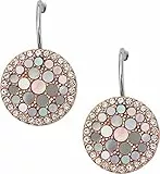 Fossil Ohrringe Für Frauen, 1,27 Cm Rose Gold Edelstahl-Ohrringe, JF01737791