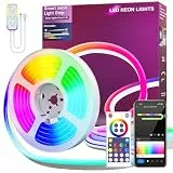 LPDISPLAY LED Strip 5m, Mit App Und Fernbedienung, WIFI Funktioniert mit Alexa/Google Assistant/Tuya Farbe Wechselndes LED Band für Spielzimmer,Party DIY Dekoration