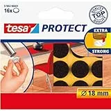 tesa Protect Filzgleiter, rund, Ø18mm, braun, 16 Stück