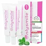 OnlySmile 3er-Pack Bleaching Gel für Weiße Zähne | Testsieger 2024-2025 | 9+ Nuancen in 5 Tagen | Vegan Teeth Whitening Gel für Zahnbleaching | Zähne Bleaching Zuhause | Zahnaufhellung (120ml)