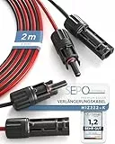 SEPO-Leitungen Solarkabel Verlängerung 4mm²/6mm² – 2er Set 1/2/3/5/10M – inkl. 0% MwSt. gem. § 12 Abs. 3 Ust Verbindungskabel mit MC4-Steckern – UV-beständig & langlebig für Solaranlagen