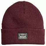 Levi's Women's Backpatch Beanie Strickmützen für Damen, Color Chocolate Truffle, One Size