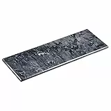 Kesper 38430 Servierplatte Servierplatte Massiv Marmor 38x13x1cm Poliert Grau Buffetplatte