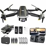Robuster bürstenloser Motor-Drohne mit Kamera für Anfänger, CHUBORY A68 WiFi FPV Quadcopter mit 2K HD-Kamera, automatischer Schwebe, 3D-Flips, kopfloser Modus, Trajektorienflug, 2 Batterien